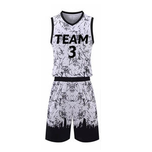Conjunto de Camiseta de Baloncesto Sublimada Personalizada, sin Mangas, Cuello en V, Poliéster que Absorbe la Humedad, Impresión de Nombre y Número del Equipo, Ropa Deportiva para Adultos - Product Image 2