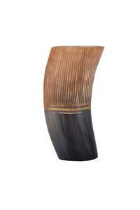 Jarra de Cerveza Tradicional Vikinga Hecha a Mano con Cuerno Natural de Buey, Taza Rústica Medieval para Beber - Product Image 4