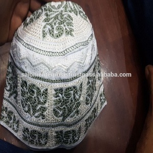 Bonnet de prière musulman coloré pour hommes, bonnet islamique en coton tricoté - Product Image 3