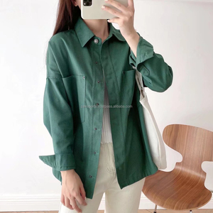 Chaqueta Vaquera de Mezclilla Lavada para Mujer, Chaqueta Vaquera de Manga Larga, Chaqueta Vaquera Extra Grande para Mujer con Entrega y Envío Rápidos - Product Image 2