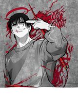 T-shirt graphique anime gris pour homme, en coton, coupe oversize, streetwear, imprimé, délavé vintage, décontracté, avec logo personnalisé, fabricant OEM, fournisseur