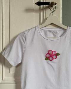 Camiseta sin mangas bordada a mano con diseño floral, de algodón, para verano, chaleco para niños - Product Image 3