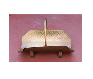 Brass Firewood Rack with Customizable Brass Fireplace <b>Log</b> Basket Fireplace <b>Log</b> <b>Holder</b> Indoor Circular Shape - Product Image 2