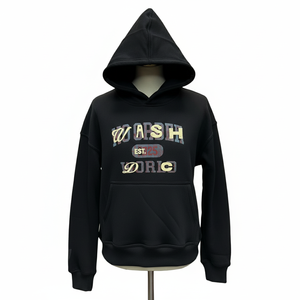 Sudadera con capucha para hombre de alta calidad, diseño web, 100% algodón, con logo impreso personalizado, lavado ácido, disponible en varios colores. - Product Image 3