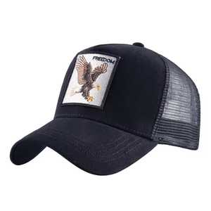 Casquette de camionneur unisexe avec patch Aigle de la Liberté, maille respirante, réglable, pour extérieur, décontractée, printemps-été, adulte - Product Image 1