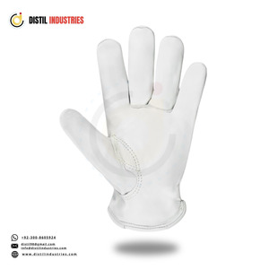 High Performance Driver <b>Gloves</b> with Goat Grain <b>Leather</b> Industrial Working <b>Gloves</b> for Hand Protection Safety Feature <b>Garden</b> Work - Product Image 2