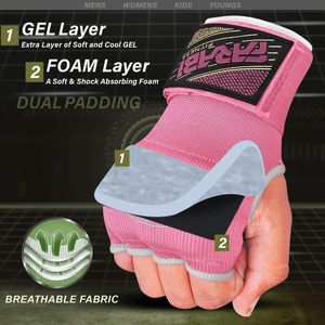 En gros Bandages de boxe roses écologiques, durables et respirants, sans doigts, pour soutien d'entraînement MMA Muay Thai - Product Image 4
