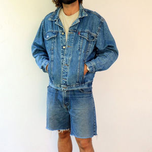 Produits très demandés : Ensembles courts en jean avec logo personnalisé, shorts en coton tricoté pour hommes et femmes, style streetwear - Product Image 2