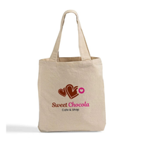 Sac fourre-tout en coton recyclé naturel imprimé avec soufflet, réutilisable pour le shopping, sacs promotionnels personnalisables en gros pour entreprises