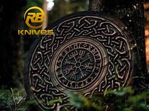 โล่ไวกิ้งยุคกลางทำมือจากไม้ทรงกลมพร้อมหัวโล่โลหะสำหรับคอสเพลย์และการจัดแสดง - Product Image 4