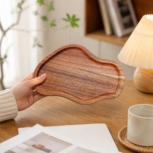 Bandeja de Servir Rectangular Moderna de Lujo Hecha a Mano de Madera de Acacia, Decoración para Mesa de Centro y Cocina, Apta para Lavavajillas, Gran Capacidad - Product Image 2