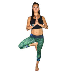 Conjunto de yoga para mujer, tela absorbente de sudor, leggings ajustados al cuerpo y top elástico para entrenamiento físico y deportes - Product Image 2