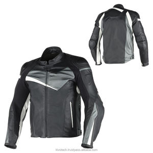 Kivotech Motorcycle Men's Best Quality Genuine Leather Padded Motorbike Racing <b>Jackets</b> - Product Image 4