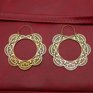 Pendientes de Latón con Acabado Liso, Embalaje Seguro, Listos para Regalo, Precio de Fábrica al por Mayor, Artesanía en Metal - Product Image 1