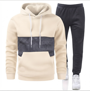 Conjunto Deportivo Informal con Capucha de Alta Calidad, Grueso y Sólido, Transpirable y Ecológico, 100% Algodón, Sudadera con Capucha y Pantalones para Hombre - Product Image 5