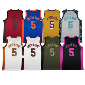 Nouveau Maillot de Basketball Personnalisable, Tenue Athlétique Respirante en Maille, T-shirt de Sport Léger avec Nom d'Équipe sur le Devant - Product Image 4