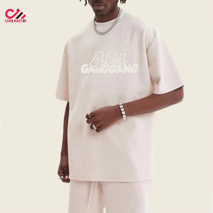 Nouveau design respirant à séchage rapide, t-shirts décontractés à manches courtes pour hommes, haute qualité, lavage à l'acide avec logo imprimé, 100% coton - Product Image 3