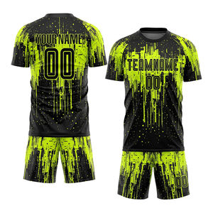 Kit d'entraînement en gros, maillot de football personnalisé pour équipe, short respirant à séchage rapide, vêtements de sport pour hommes, enfants et jeunes, uniforme de football - Product Image 3