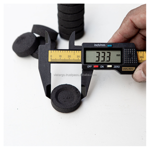 Noix de coco Shisha Charbon Motif Rond Noir Charbon De Bois Narguilé BBQ Grills Emballage Personnalisé Briquette De Charbon De Bois Dur Fabriquée À La Machine - Product Image 1