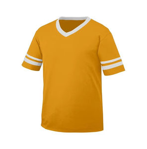 Camiseta de Fútbol Sublimada para Hombre, Cuello Redondo, Manga Corta, Poliéster que Absorbe la Humedad, Ropa Deportiva para Todas las Temporadas, Diseño con Bloques de Color - Product Image 4