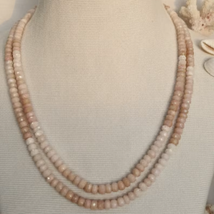 Women's Pink <b>Opal</b> Beaded Blush <b>Necklace</b>-Ethnic Style for Wedding & Party Gifts - Product Image 5