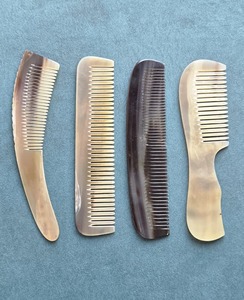 Peines hechos a mano con cuerno de búfalo, ideales para peluquerías y estilistas, para uso femenino y masculino. - Product Image 4