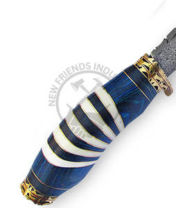 Brand New Edition Handmade Damascus Steel 13in Bowie <b>Knife</b> Fixed Blade Outdoor Hunting <b>Knife</b> w/<b>Bone</b>/Wood <b>Handle</b> Survival <b>Knife</b> - Product Image 4