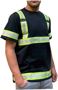 Vêtements à haute visibilité, sécurité au travail, t-shirt à manches courtes, t-shirt de travail réfléchissant, t-shirt de sécurité réfléchissant pour le travail - Product Image 4