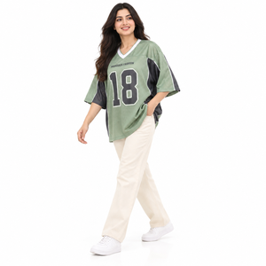 Camiseta de Fútbol Americano Personalizada, Bordada con el Nombre del Equipo, Nombre del Jugador y Número, Manga Corta, Unisex, para Juego - Product Image 2