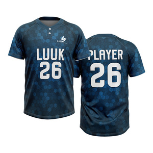 Camiseta de Béisbol Personalizada con Logotipo y Nombre Impresos, al por Mayor, Estilo Vintage, Sublimada, para Jóvenes, Ropa de Béisbol y Sóftbol, Camisetas de Béisbol - Product Image 1