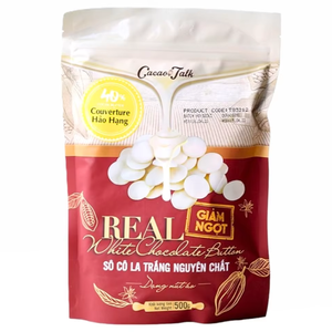 Proveedor Mayorista al Mejor Precio, Chocolate Puro de Alta Calidad, Galletas HALAL OEM/ODM, Botones de Chocolate Blanco Real con 40% de Cacao - Product Image 1