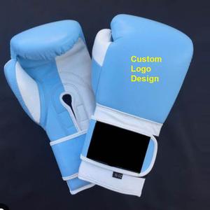Gants de MMA sur mesure en cuir 100% original avec fermeture auto-agrippante pour l'entraînement de Muay Thai, Kickboxing et Boxe - Product Image 1
