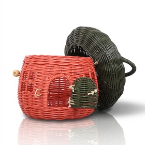 Girls handbags lowest price kids designer carry <b>basket</b> premium quality rattan handle <b>baskets</b> - Product Image 3