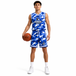 Uniforme de Baloncesto Personalizado para Equipos, Diseño Personalizado, Venta al por Mayor, Buena Calidad, Secado Rápido, Conjuntos de Uniformes de Baloncesto 100% Poliéster - Product Image 3