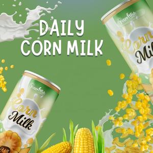 Bebida de Leche de Maíz Afrutada Baja en Carbohidratos, Certificada HALAL, Lista para Venta al por Mayor, Natural, de Alta Calidad, Fabricada en Vietnam, Bebida Enlatada de 320 ml - Product Image 3