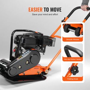 Compattatore a Piastra Honda 6.5HP con Motore a Benzina 196CC, Vibrazione da 2360 Libbre, Piastra 22.1x15.9, Compattatore a Scoppio 56 - Product Image 5