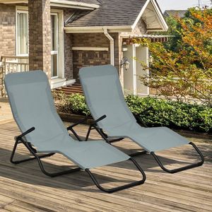Sdraio da Patio Impilabile e Portatile con Design a Dondolo, Arredo Esterno Minimalista di Lusso per Piscina e Appartamento - Product Image 6