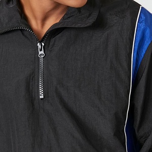 Conjunto Deportivo 2 en 1 para Hombre, Color Negro y Azul, Manga Larga, Media Cremallera, Corte Holgado, Secado Rápido, Poliéster, Ropa de Invierno - Product Image 2