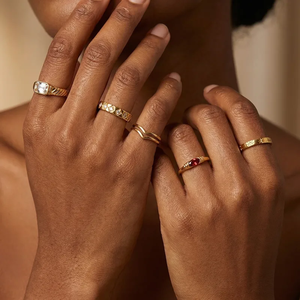 Luxury Geometric Stainless Steel <b>Ring</b> for Women 304 Waterproof Non Tarnish Fashion Jewelry Trendy <b>Statement</b> <b>Rings</b> Wholesale - Product Image 1