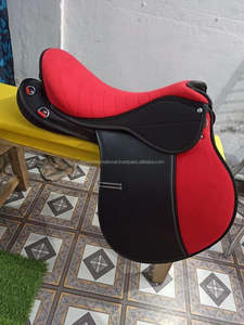 Selle Western en satin véritable noir de 18 pouces Selle anglaise synthétique de luxe pour personne de 75 à 95 kg - Product Image 3