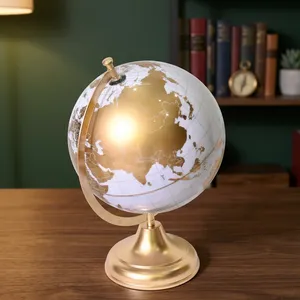 Globe terrestre éducatif classique à motif géométrique, base en métal lourd ARC, pour la décoration de la maison, du bureau, des enfants et des étudiants - Product Image 3