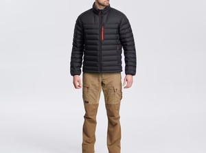 Wholesale Solid Black Color Winter Warm Bubble Men's <b>Jackets</b> Custom Design Breathable Fabric Stand Collar Puffer <b>Jacket</b> For Men - Product Image 3