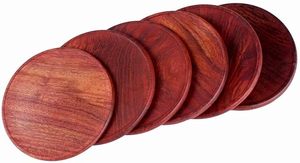 Wooden Handmade Drink Coasters Rustic Wooden Tea Coffee Cup <b>Mats</b> for Dining Table Home <b>Kitchen</b> Office Decor - Product Image 2