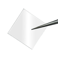 Plaque de diamant monocristallin carrée Aga9 Systems 12 mm x 12 mm, polie des deux côtés, épaisseur 0,4 mm