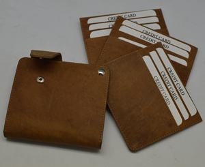 Premium Bifold porte-carte pince à billets affaires dame poche courte RFID Logo sac à main en cuir véritable Polyester usine en gros - Product Image 2