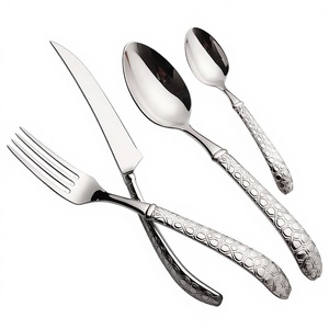 Polished Silverware With LID Thin Stem Travelling Office <b>Lunch</b> Breakfast Dinnerware Home Cutlery <b>Set</b> With Logo Pattern - Product Image 5