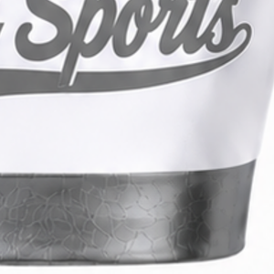 Maillot de cheerleading sans manches sublimé blanc et gris, tenue de sport athlétique pour l'entraînement, la performance et la compétition - Product Image 6
