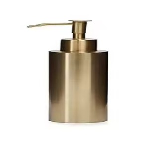 Modern Design Metal Soap <b>Dispenser</b> <b>Bottle</b> With Sleek Finish <b>Pump</b> Refillable Liquid Soap Holder Countertop Use - Product Image 1