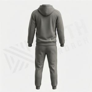 Survêtement en velours de haute qualité personnalisé pour hommes, vêtements de sport en velours, survêtement en molleton de luxe pour hommes, survêtements pour hommes - Product Image 2