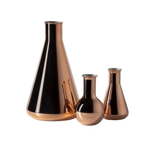 Designer Metal Flower Vases Decorative Luxury Home Decor Best Selling Table <b>Top</b> Wedding Used Set of 3 - Product Image 1